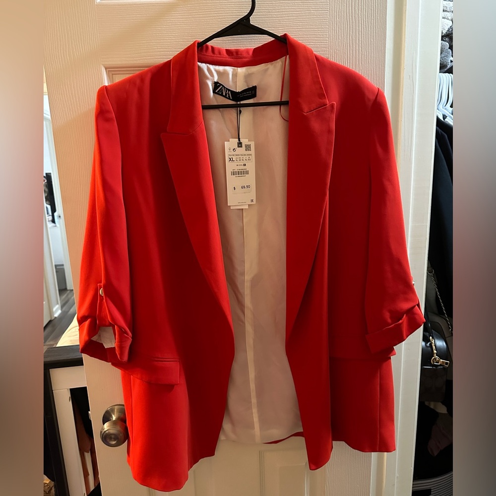 Womens Red Blazer NWT